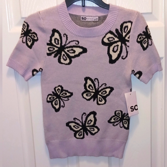SO Tops - 💜NWT BUTTERFLY SWEATER💜